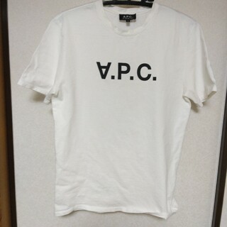 アーペーセー(A.P.C)のＡＰＣ　定番ロゴ　ホワイトΤシャツ　日本製　サイズＸＳ(Tシャツ(半袖/袖なし))
