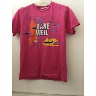 ユニクロ(UNIQLO)のフェアウェル Tシャツ コピーライトあり S ピンク Farewell(Tシャツ/カットソー(半袖/袖なし))