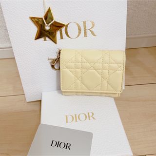 ブルー×レッド クリスチャンディオール ロータス ウォレット 二つ折り
