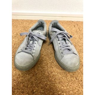 プーマ(PUMA)のPUMA スエードクラシックマット　23cm スニーカー　グレー(スニーカー)