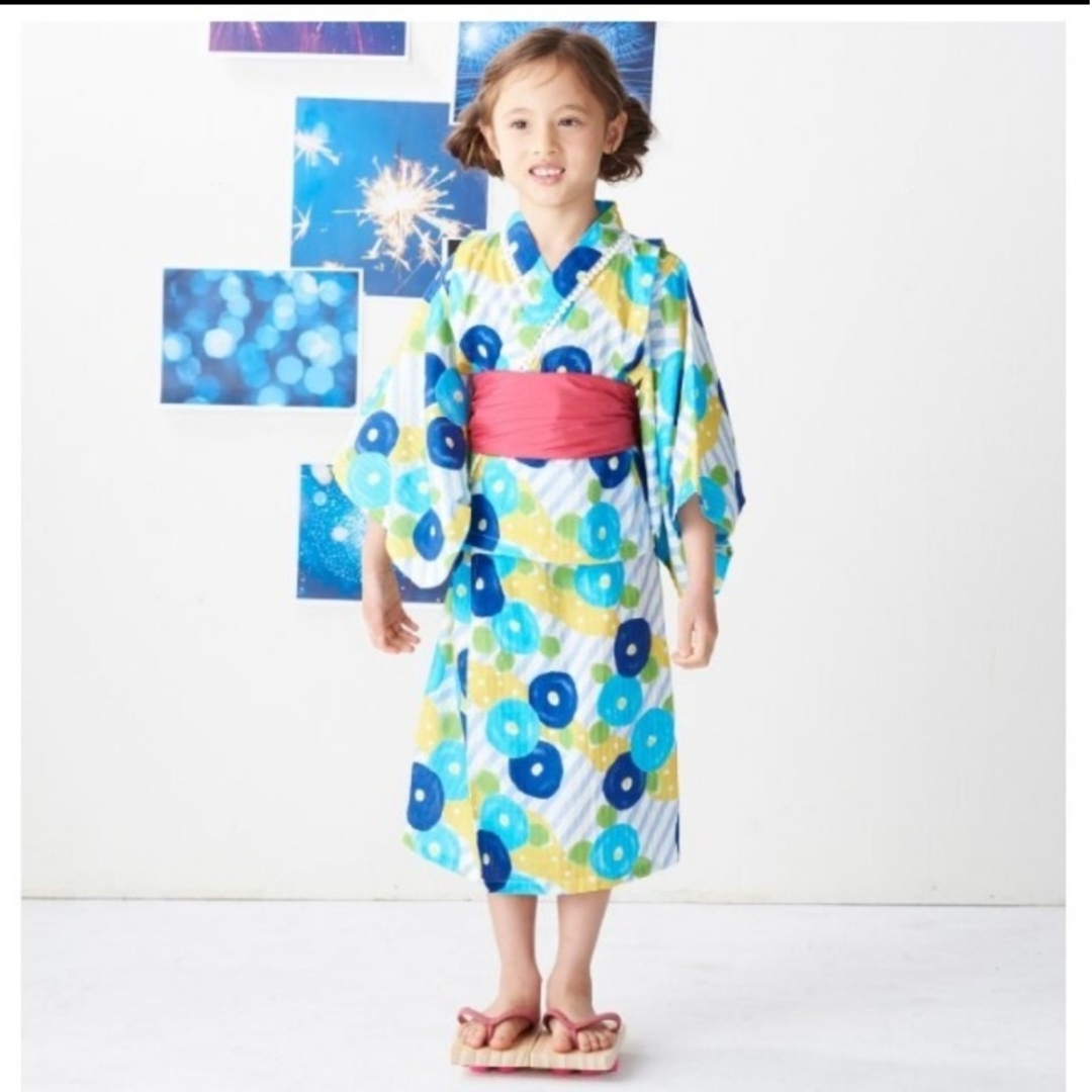 ampersand(アンパサンド)のアンパサンド　浴衣　130 キッズ/ベビー/マタニティのキッズ服女の子用(90cm~)(その他)の商品写真