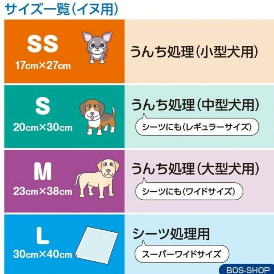 クリロン化成(クリロンカセイ)のおむつが臭わない袋Ｓサイズ小分け６０枚　赤ちゃん用防臭犬用携帯用消臭袋BOS キッズ/ベビー/マタニティのおむつ/トイレ用品(その他)の商品写真