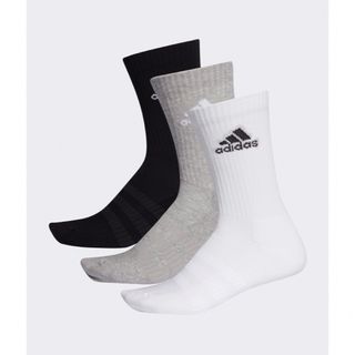 アディダス(adidas)のadidasクッションクルーソックス3足セット(ソックス)