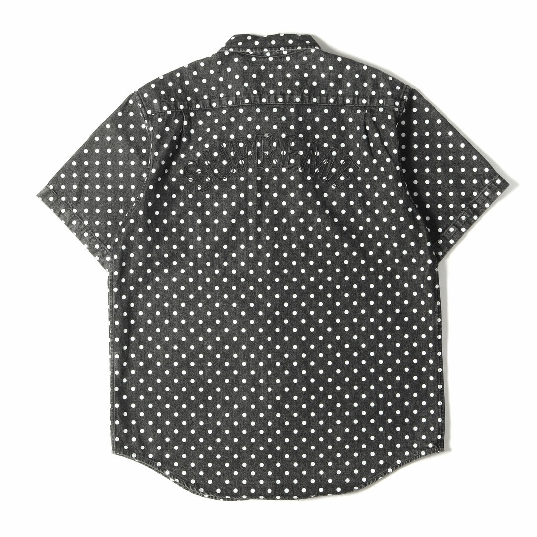 Mサイズ　Checkered Denim Shirt