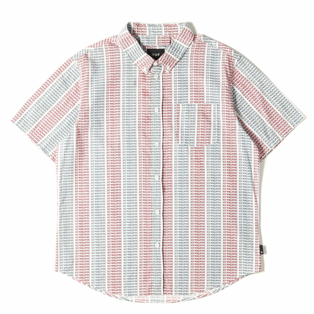 huf  × budweiser,label button up  Mサイズ