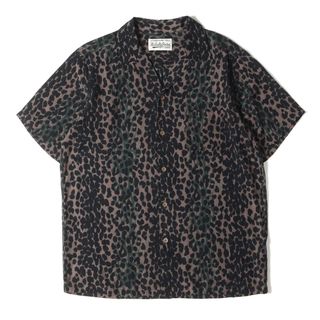 ワコマリア レオパード シャツ(メンズ)(グリーン・カーキ/緑色系)の