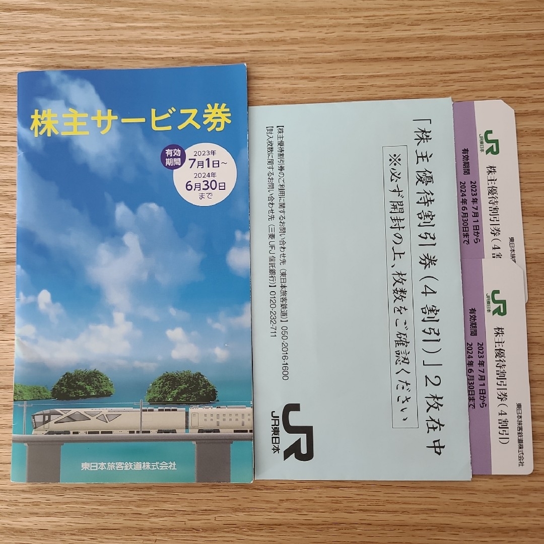 JR東日本株主優待割引券　2枚 チケットの優待券/割引券(その他)の商品写真