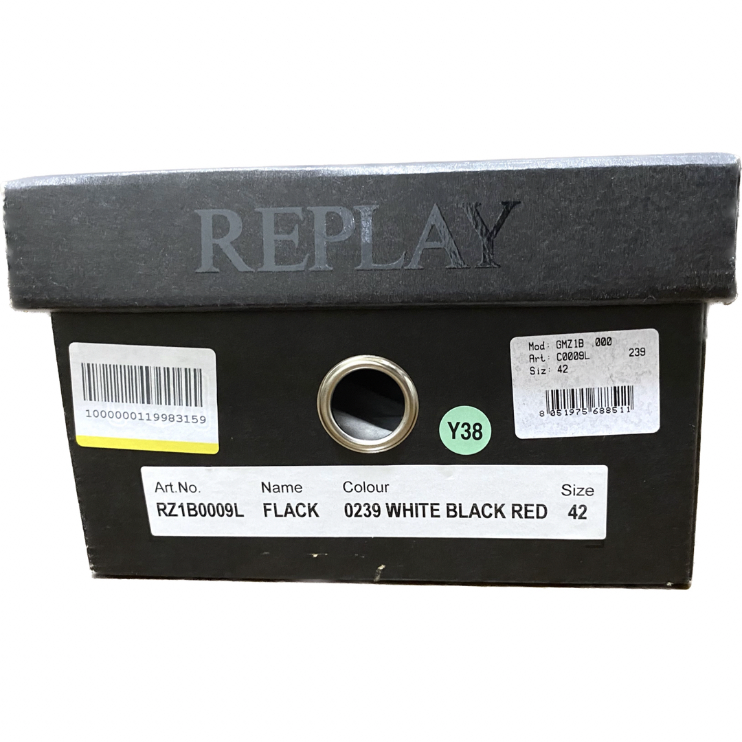 Replay(リプレイ)のREPLAY リプレイ ペイントスニーカー ファイヤーパターン 42 メンズの靴/シューズ(スニーカー)の商品写真