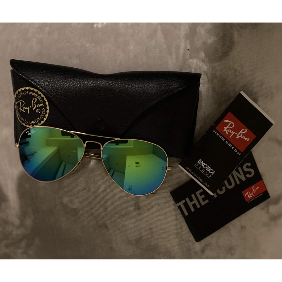 美品★Rayban★レイバン★アビエーター★ミラー★サングラス