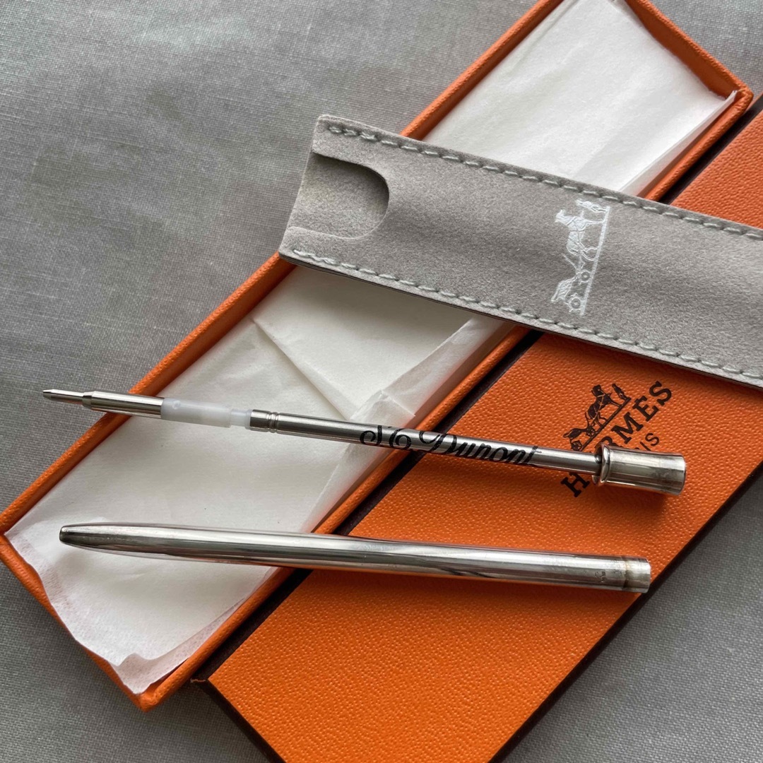 美品 HERMES エルメス シャープペンシル シルバー 箱付き-