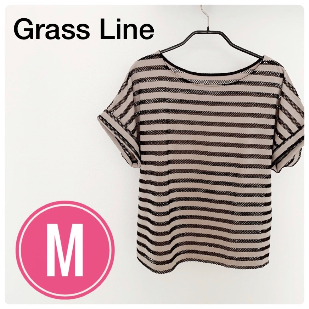 Glass Line(グラスライン)のグラスライン　半袖 Tシャツ　プルオーバー　カットソー　ボーダー メンズのトップス(Tシャツ/カットソー(半袖/袖なし))の商品写真