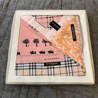 バーバリー(BURBERRY)の新品 Burberry バーバリー イヴサンローラン ハンカチ3枚セット(ハンカチ)