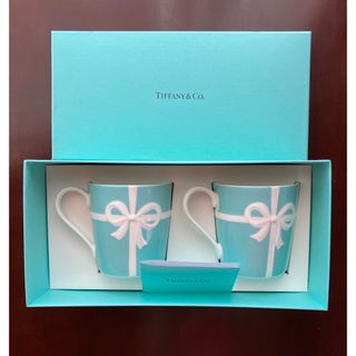 ティファニー(Tiffany & Co.)の【未使用】ティファニーブルーボックスマグ　2個セット(グラス/カップ)