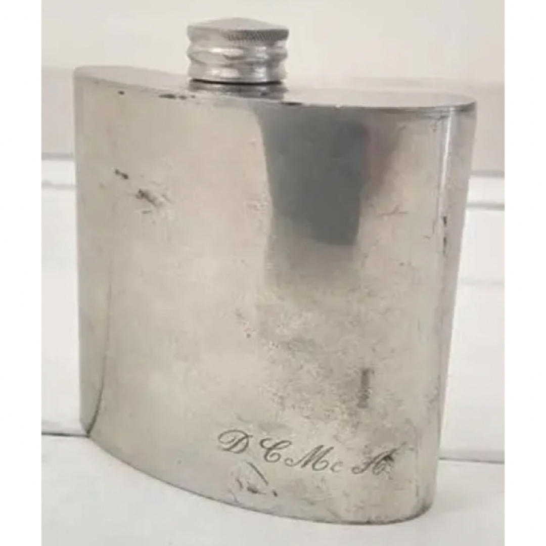 年代物 1960年代 PEWTER 6oz ピューター スキットル 錫(スズ)