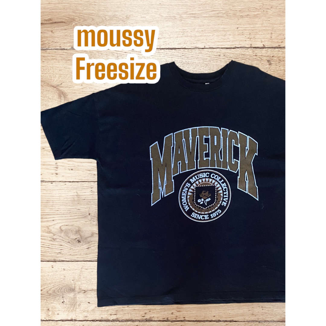 moussy - 【SALE】moussy♡マウジー♡半袖Tシャツ♡ビックロゴTシャツ ...