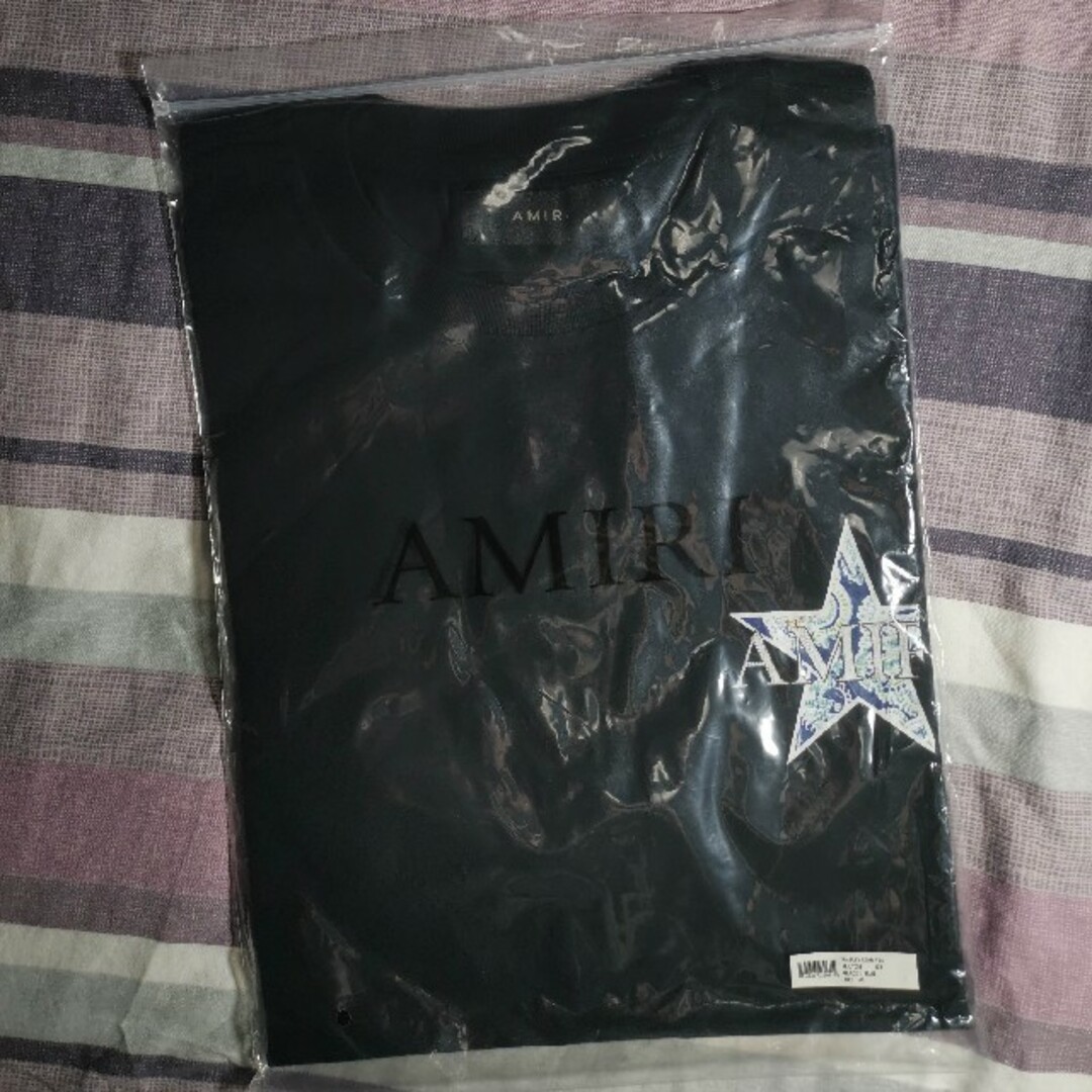 AMIRI ブラック ペイズリー スター Tシャツ XLサイズ