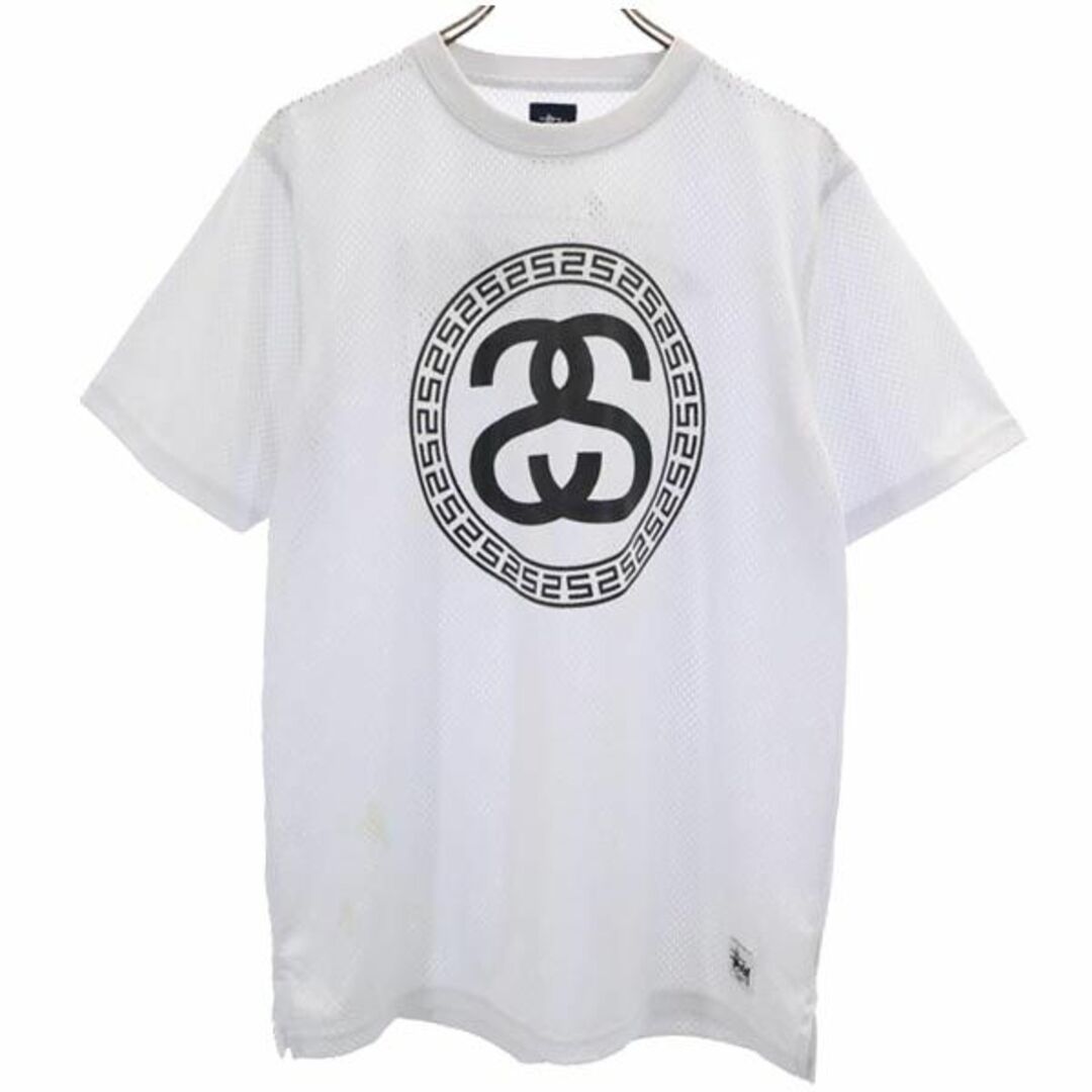 STUSSY - ステューシー 両面プリント 半袖 Tシャツ M 白系 STUSSY 