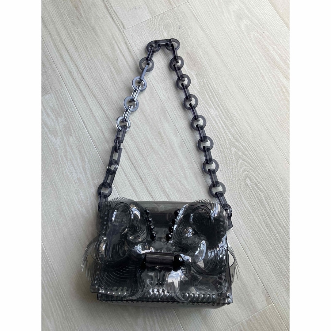 Transparent Sculptural Mini Chain Bag