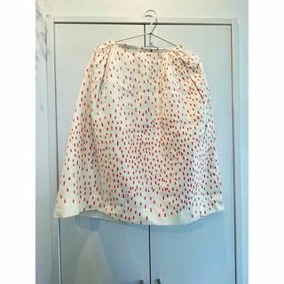 ミナペルホネン(mina perhonen)のmina perhonen 希少pen skirt orange(ひざ丈スカート)