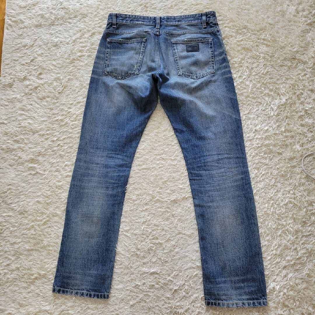 【美品】サイズ48 ドルチェ&ガッバーナ ダメージ加工 ロゴパッチ デニムパンツ