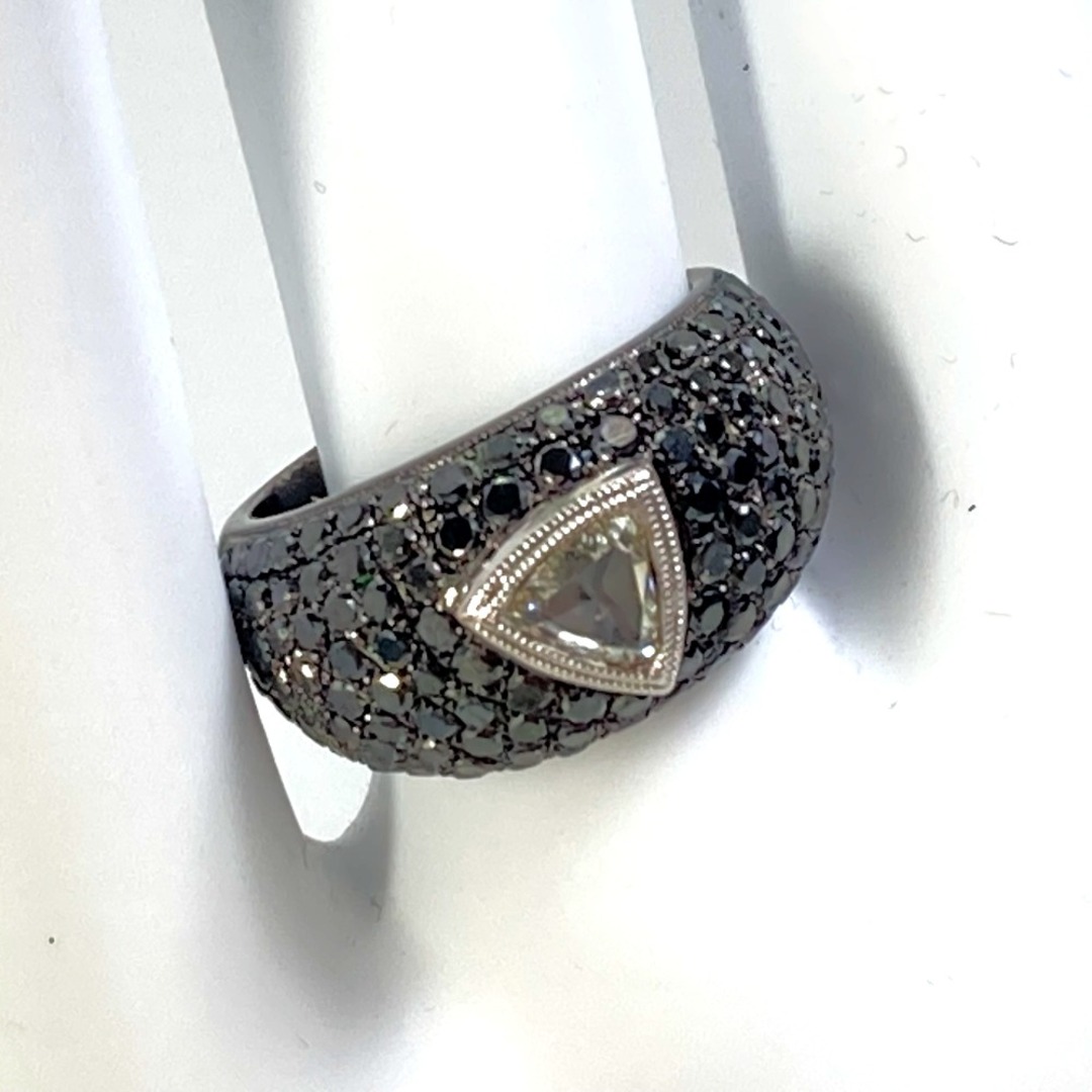 ジュエリー jewelry ブラックダイヤ ローズカット ラウンドブリリアントカット ダイヤモンド リング・指輪 K18 ブラック 1