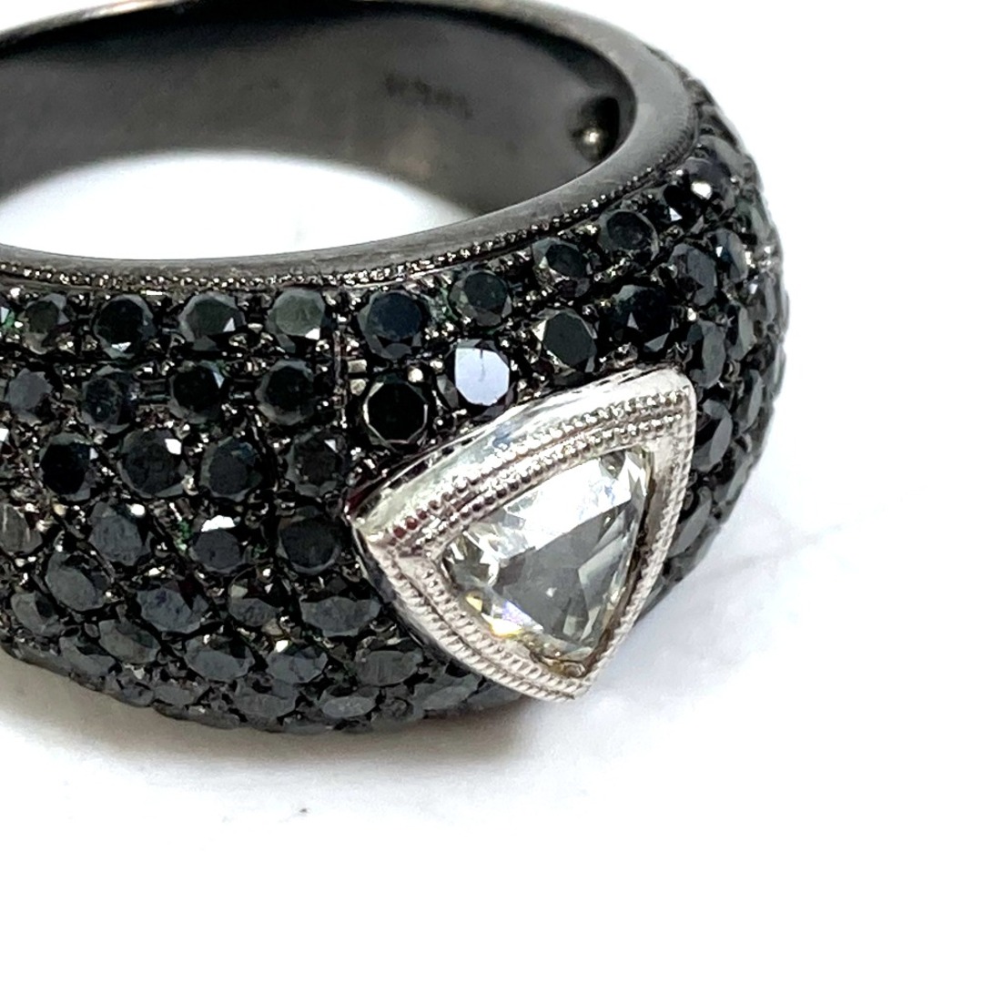 ジュエリー jewelry ブラックダイヤ ローズカット ラウンドブリリアントカット ダイヤモンド リング・指輪 K18 ブラック 2