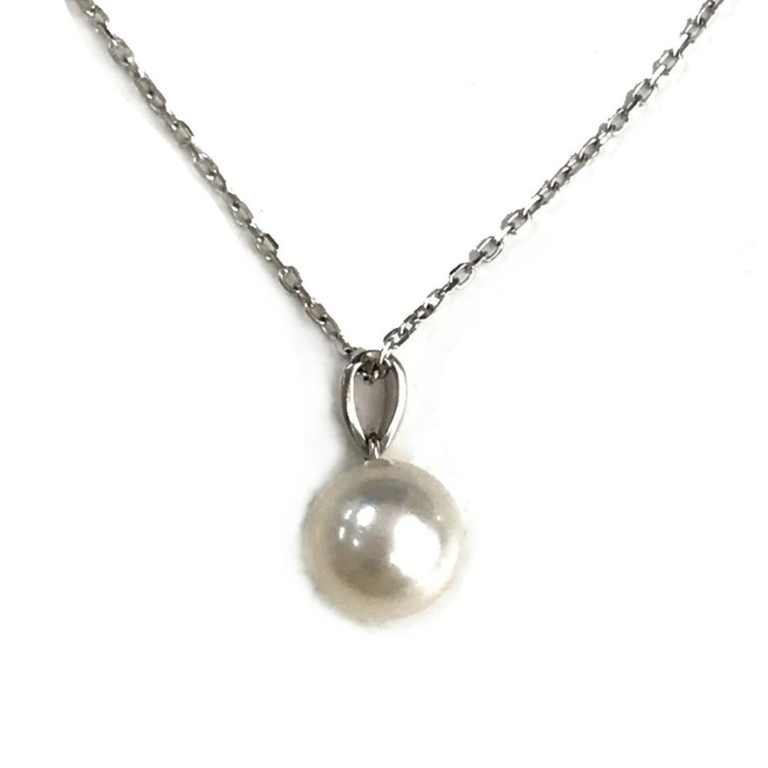 ミキモト MIKIMOTO パール ジュエリー ペンダント アクセサリー ネックレス K18WG シルバー