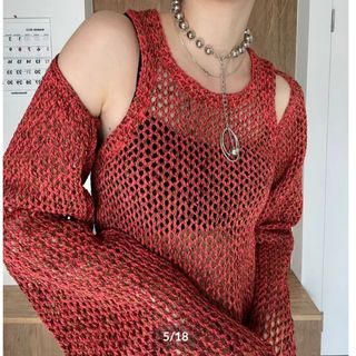 リトルスージー(little $uzie)のlittle suzie cotton gima mesh knit(Tシャツ(半袖/袖なし))