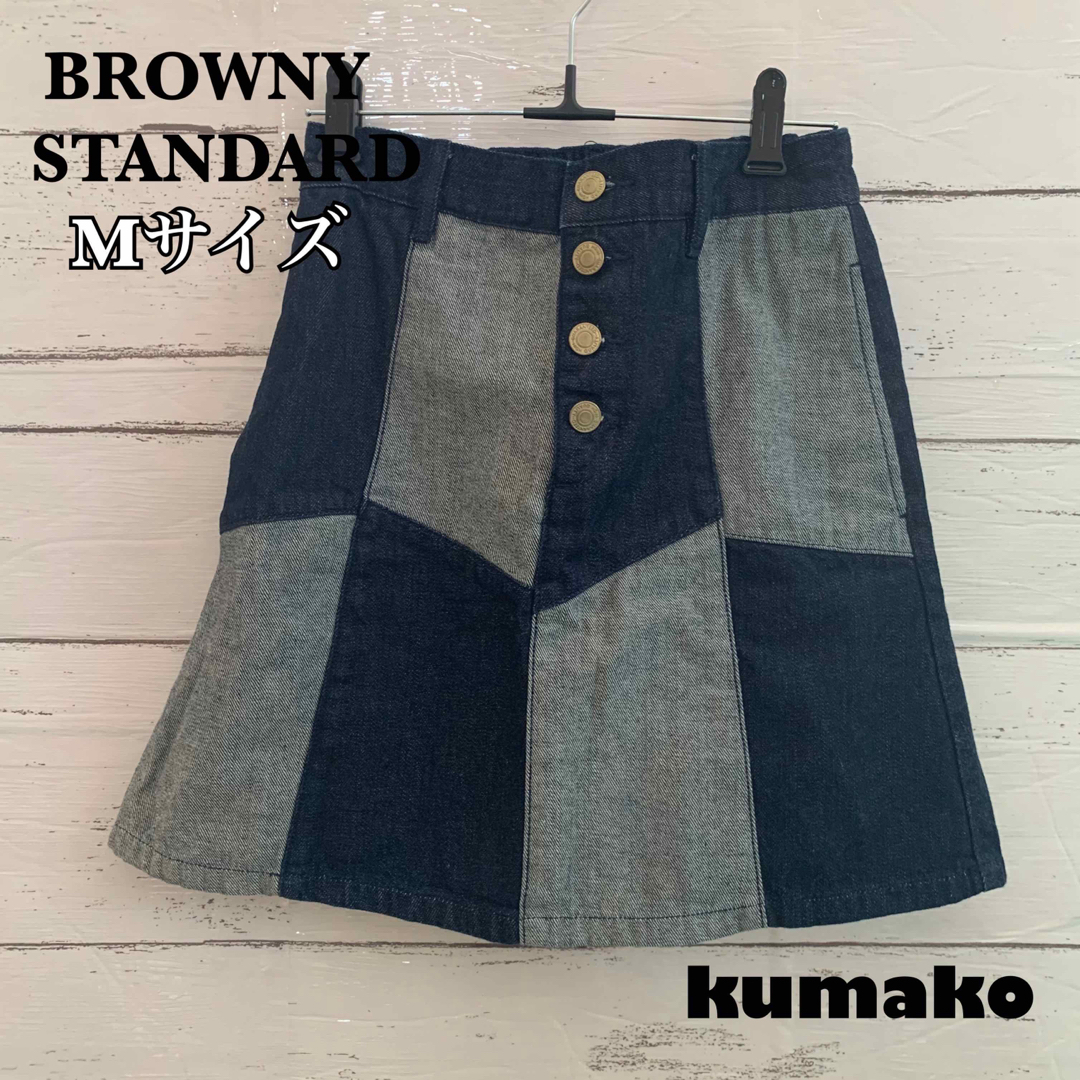 BROWNY STANDARD ブラウニースタンダード デニムスカート - ミニスカート