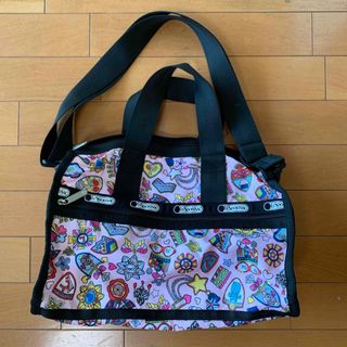 レスポートサック(LeSportsac)のレスポートサック　ボストンバッグ　ピンク　海外旅行出張合宿修学旅行肩掛けかばん(ボストンバッグ)