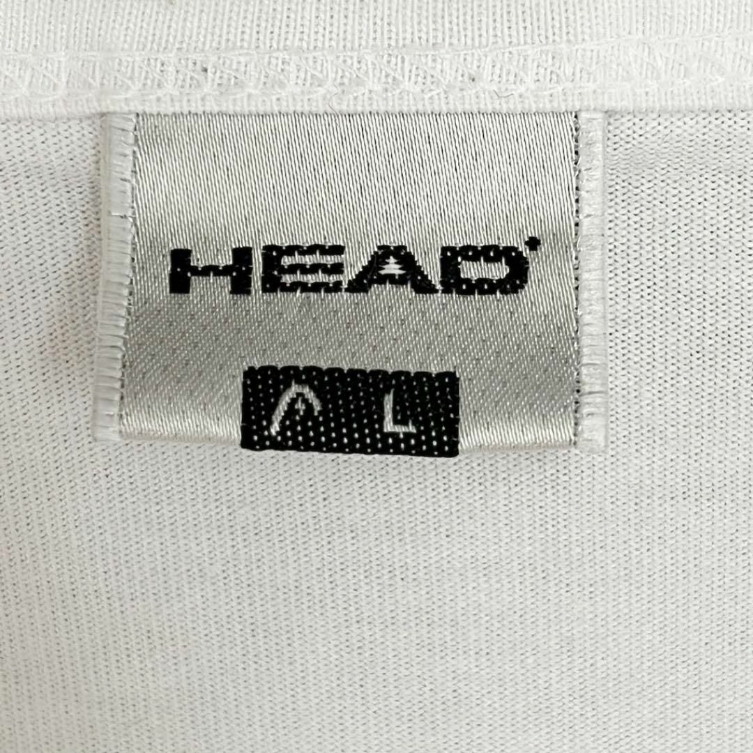 HEAD(ヘッド)の【90s】ヘッド レディース【L】半袖カットソー♡コットン混 カジュアル♡白 レディースのトップス(Tシャツ(半袖/袖なし))の商品写真