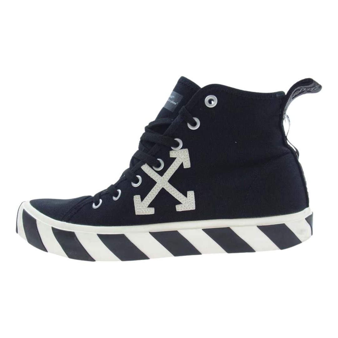 OFF-WHITE オフホワイト スニーカー omia119f21fab0011001 Vulcanized Mid Top バルカナイズ ミッド スニーカー ブラック系 ホワイト系 44