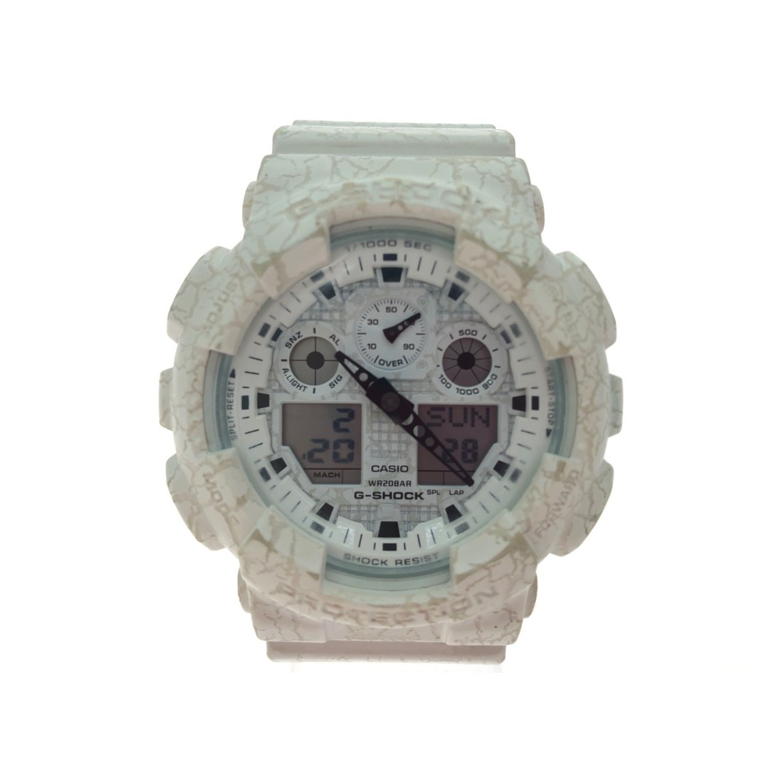 ▼▼CASIO カシオ メンズ腕時計 クオーツ G-SHOCK Gショック クラックド・パターン GA-100CG | フリマアプリ ラクマ