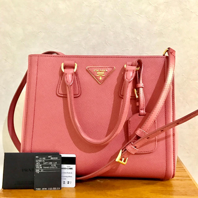 お買得】 サフィアーノ 【正規店購入/美品】プラダ - PRADA バッグ 紗 ...