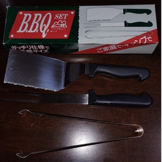 BBQ ターナー·フォーク·トング3点セット 日本製 未使用(調理器具)