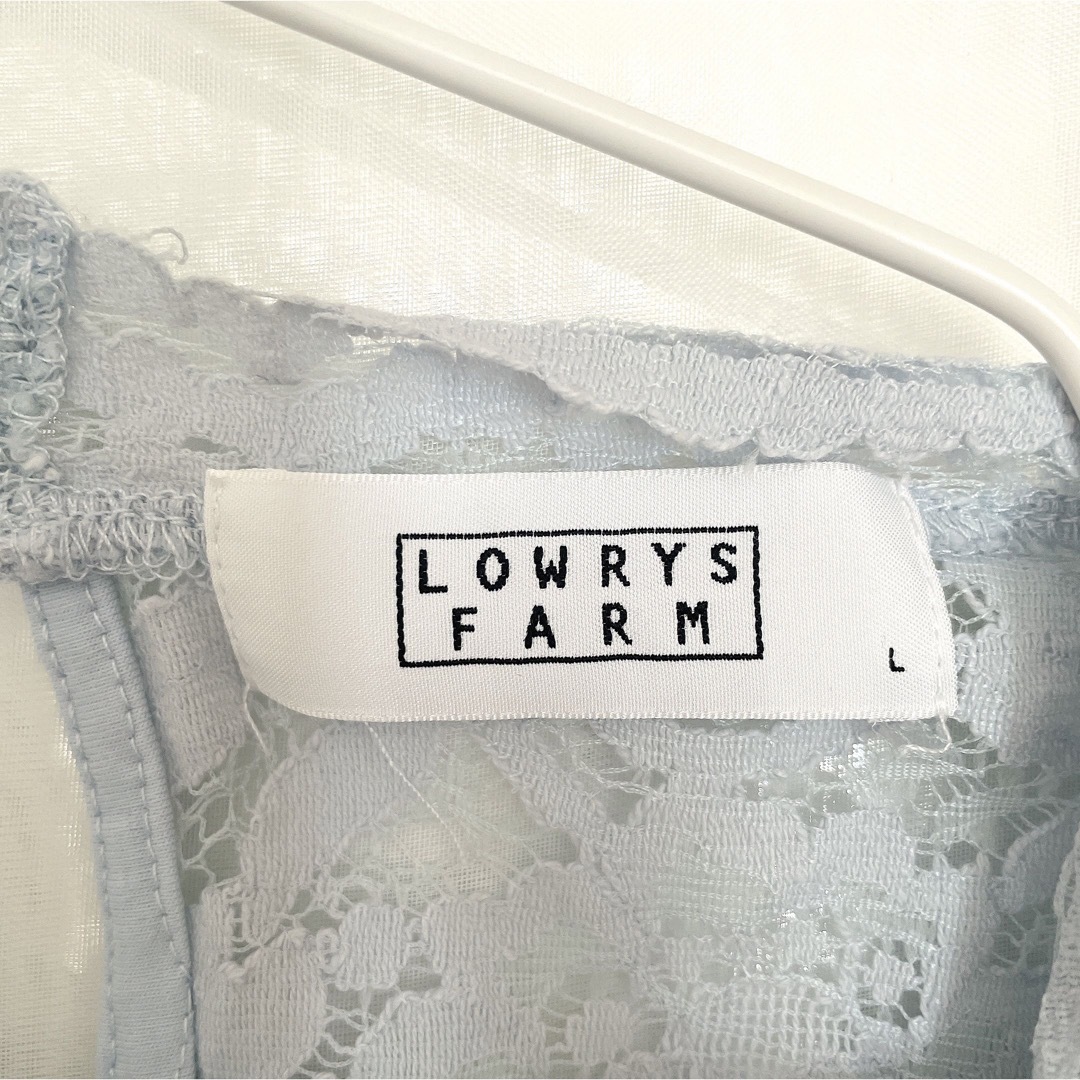 LOWRYS FARM(ローリーズファーム)のローリーズファーム レーストップ Tシャツ ガーリー ナチュラル キレイ レディースのトップス(カットソー(長袖/七分))の商品写真