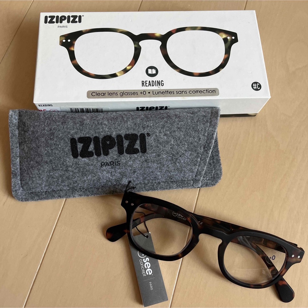 IZIPIZI(イジピジ)のsee concept シーコンセプト(IZIPIZI) メガネ　#C 訳あり レディースのファッション小物(サングラス/メガネ)の商品写真