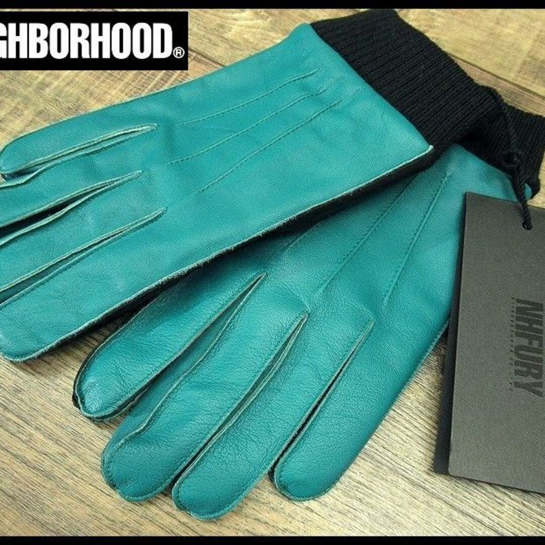 ポイント入りましたかNEIGHBORHOOD LEATHER PANEL GLOVE CP 黒　L