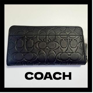 コーチ(COACH)の新品 ブラックCOACH 長財布 ユニセックス コーチ(財布)