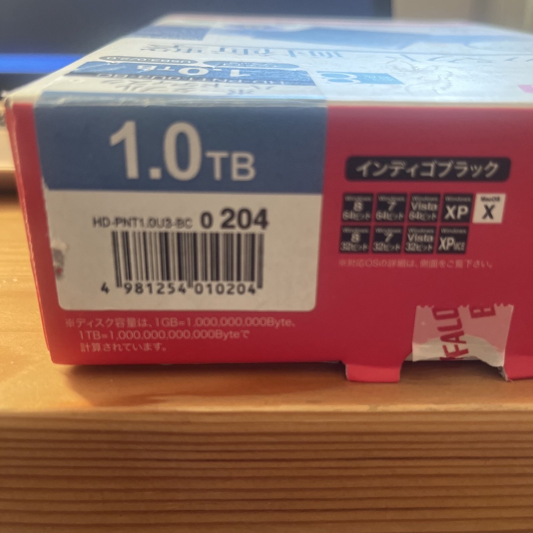 BUFFALO 外付けHDD HD-PNT1.0U3-BCの通販 by ラクマックス's shop｜ラクマ