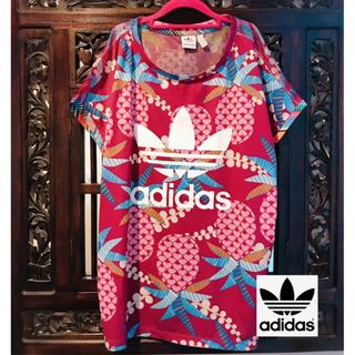 アディダス(adidas)のアディダス パイナップル シースルー Tシャツ ジャージ タンクトップ チュール(Tシャツ/カットソー(半袖/袖なし))