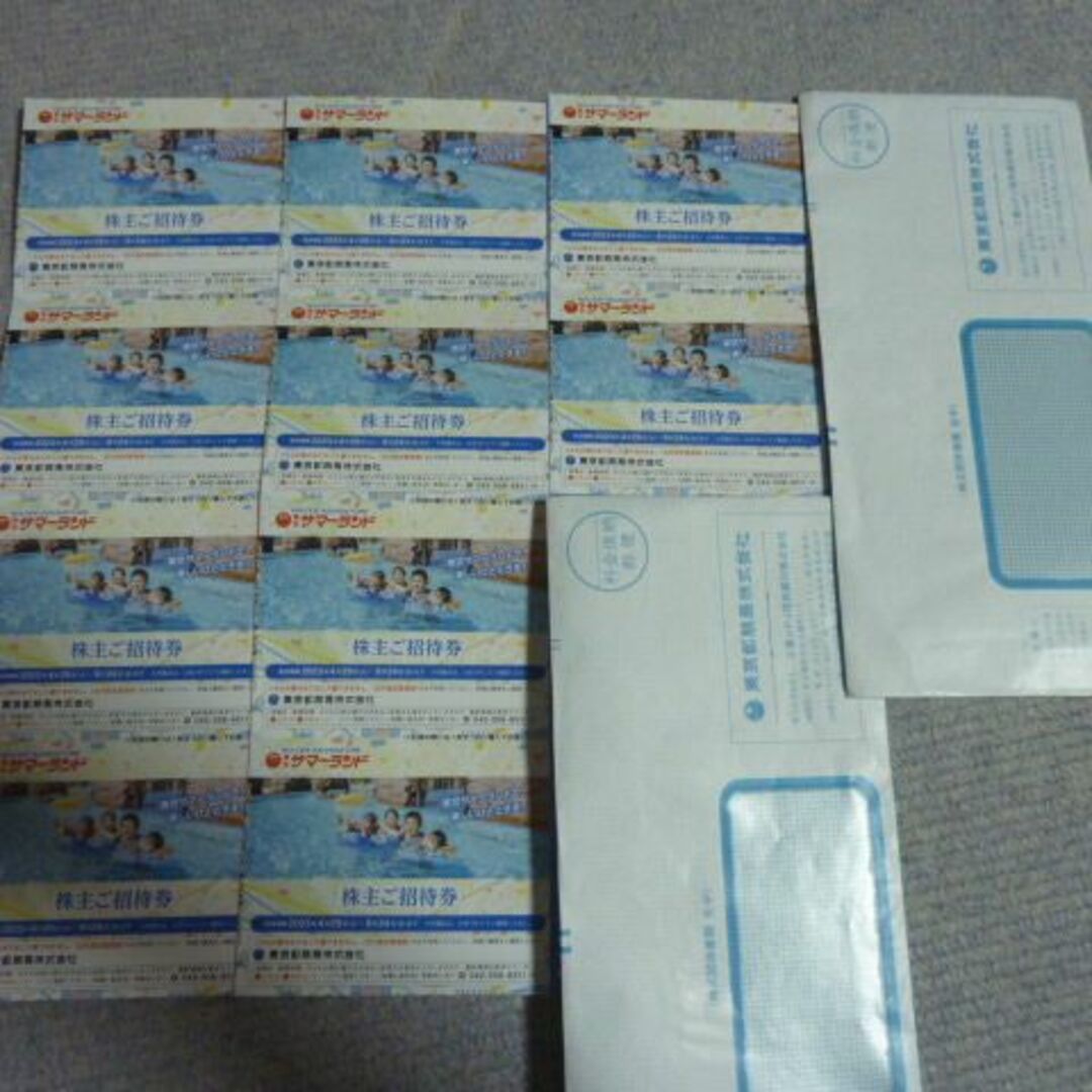 速達可能翌日到着 10枚 東京サマーランド株主優待券 1DAYパス フリーパスの通販 by chika0527 即日発送 複数可能 1枚 東京サマーランド株主優待券 1DAYパス フリーパス⑨