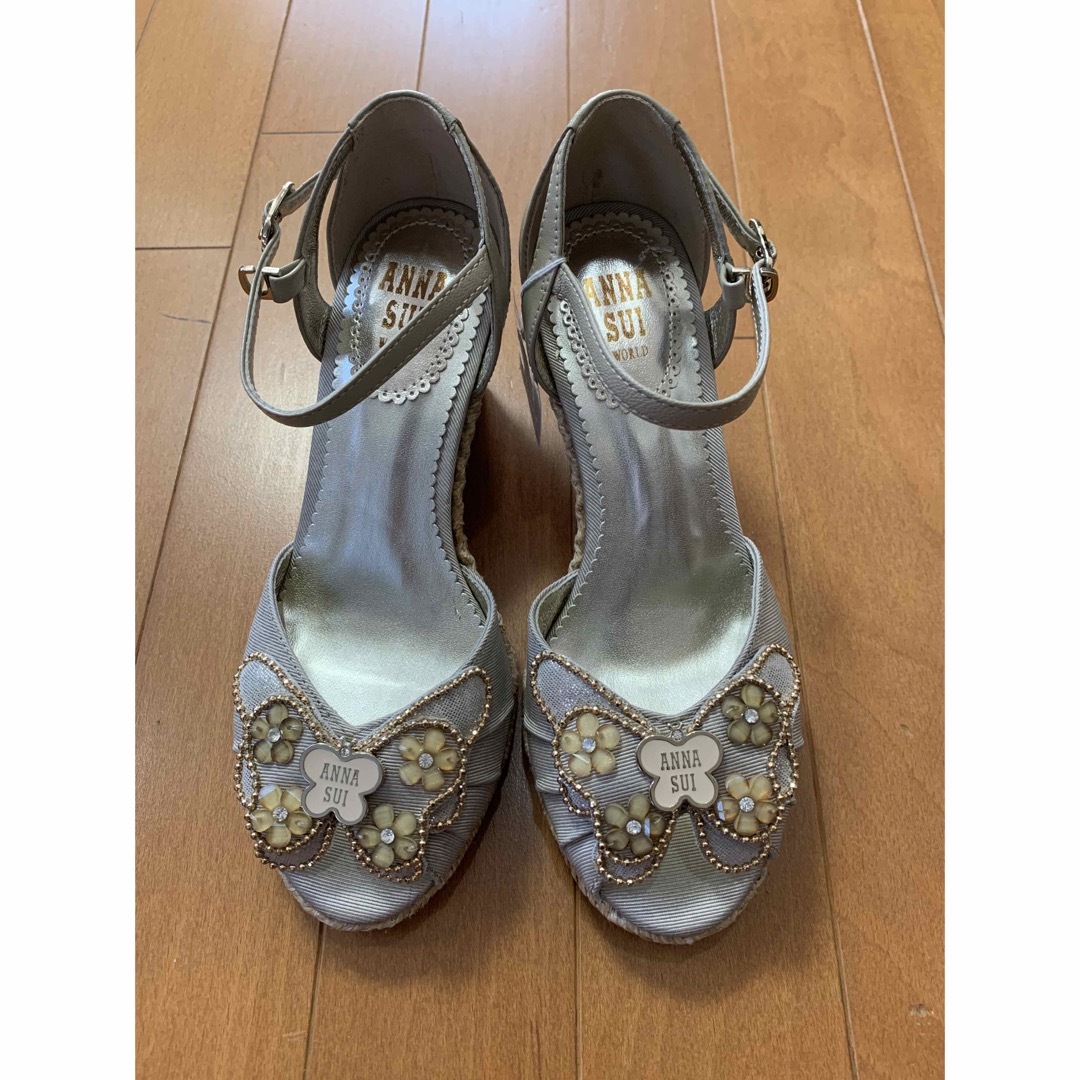 新品★ANNA SUI ウエッジソールサンダル