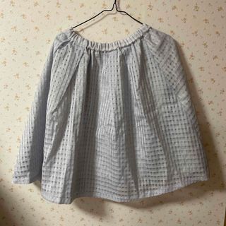 ミスティウーマン(mysty woman)の【美品】ミスティウーマン　リバーシブルスカート(グレー)(ひざ丈スカート)