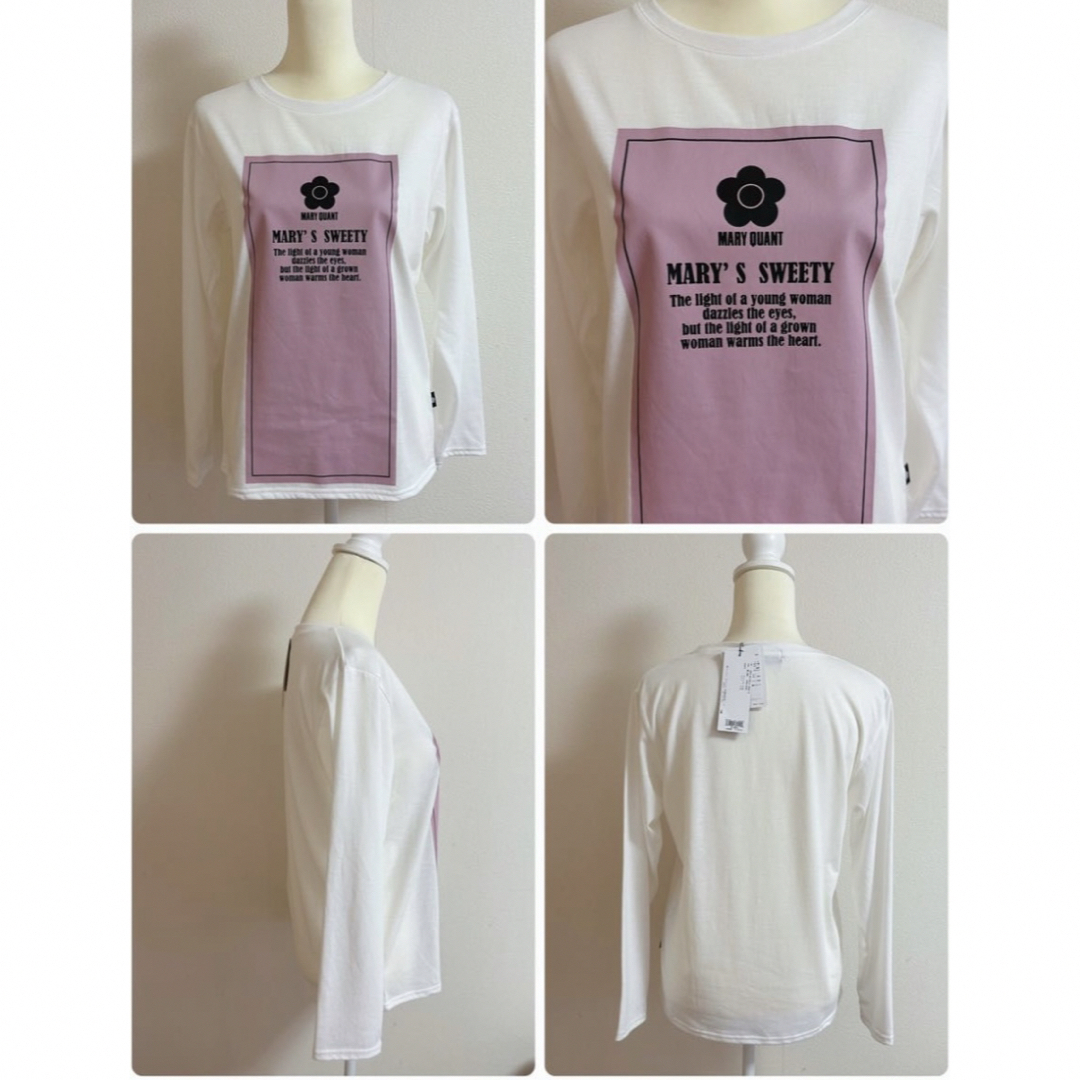 今期新作♡MARY QUANT♡ヘビーコットン ロゴビッグ Tシャツ ホワイト