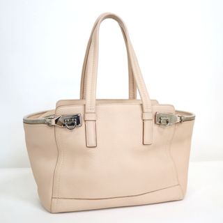 【Ferragamo】フェラガモ アリアナヴァーヴ トートバッグ ガンチーニ SABLE ベージュ レザー DY-21 D698 kt06285ar