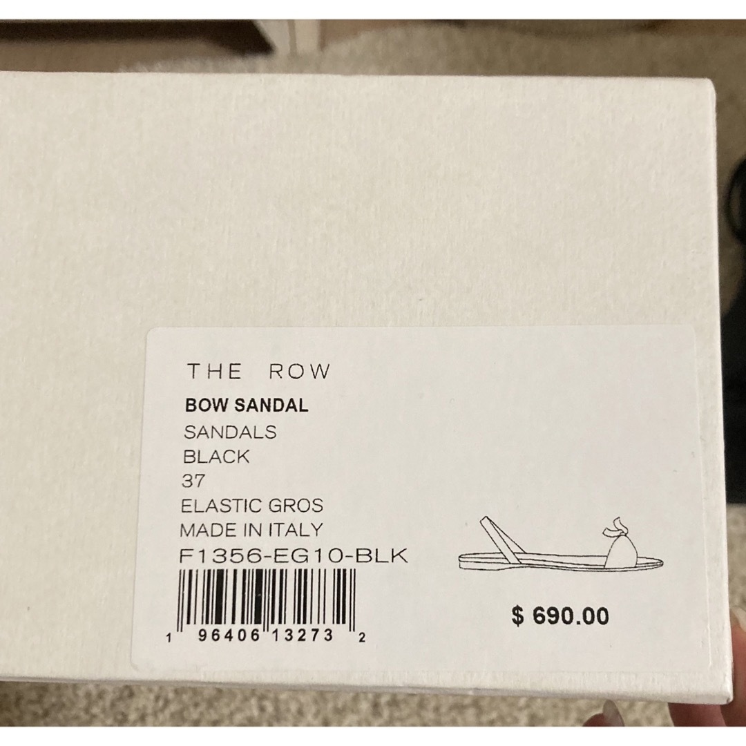 THE ROW - 値下◇美品◇ ザロウ the row bow sandals black 黒37 THE ROW - 値下◇美品◇ ザロウ the row bow sandals black 黒37