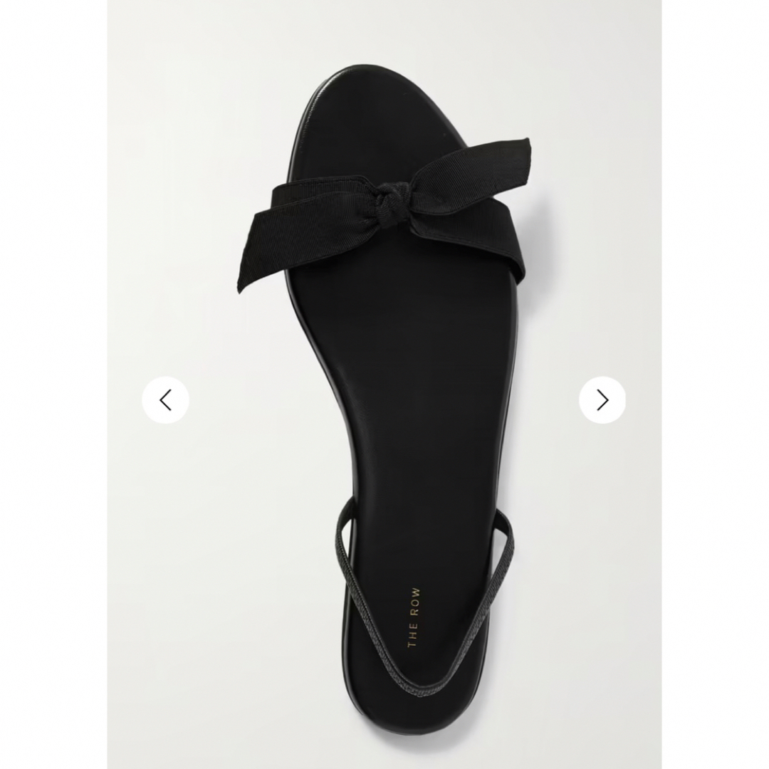 THE ROW - 値下◇美品◇ ザロウ the row bow sandals black 黒37 THE ROW - 値下◇美品◇ ザロウ the row bow sandals black 黒37