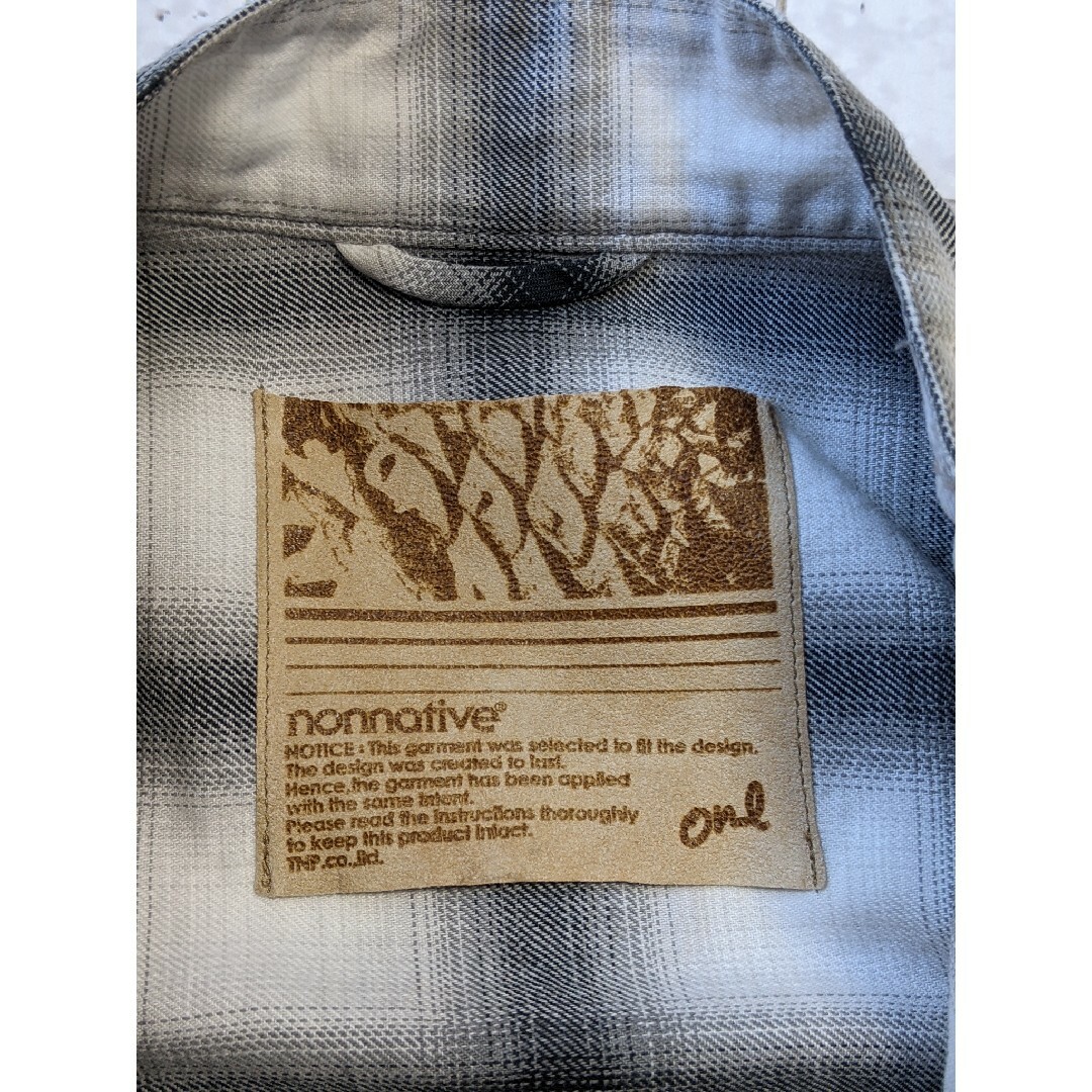 nonnative(ノンネイティブ)のNONNATIVE ノンネイティブ オンブレ チェック スタンドカラー 長袖 メンズのトップス(シャツ)の商品写真