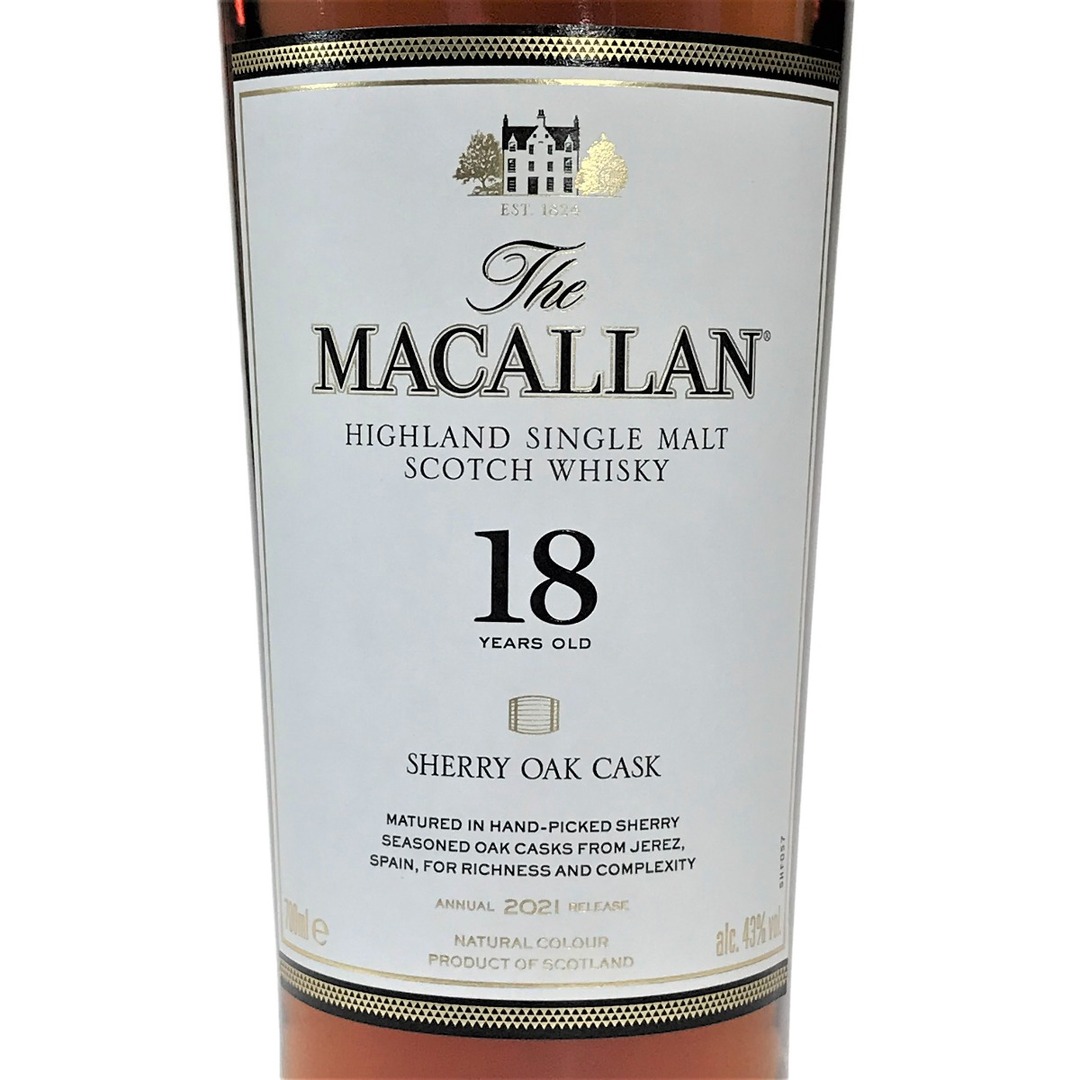 The MACALLAN マッカラン 18年 2021 シェリー オーク シングルモルト